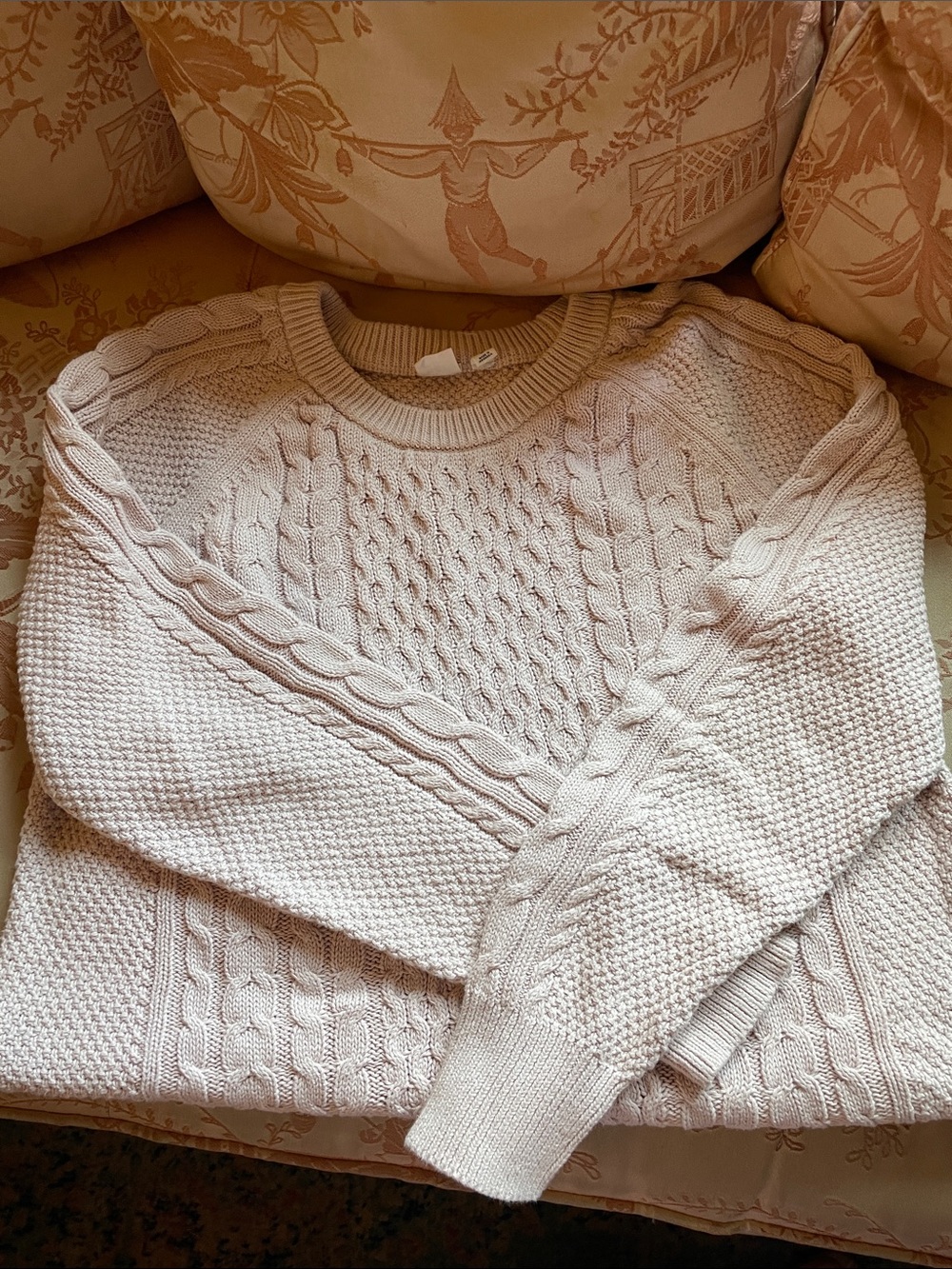Cotton Cable Knit Sweater